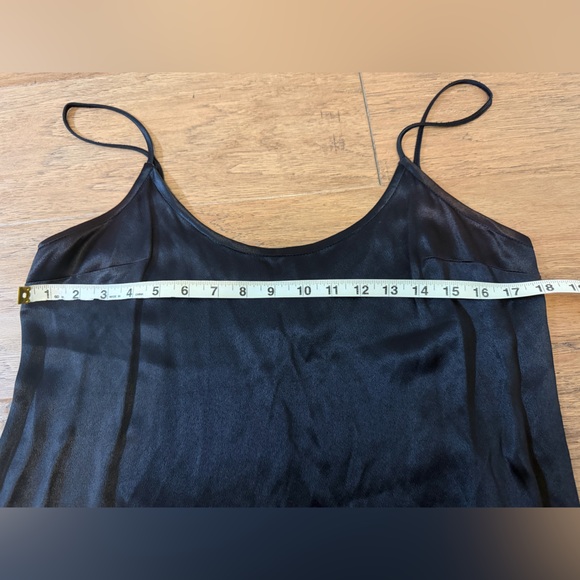 Cynthia Rowley Y2K vintage 90s Black slip Dress size 12 Silk Satin - Picture 4 of 7
